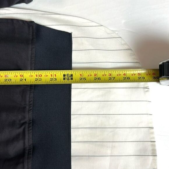 Sosken Charcoal Bomber Layered Combo Jacket & Striped Shirt Cotton Blend size 0 - Picture 16 of 16